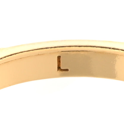 Christian Dior Metal Crystal DIO(R)EVOLUTION Ring 54 7 Gold 4 of 5
