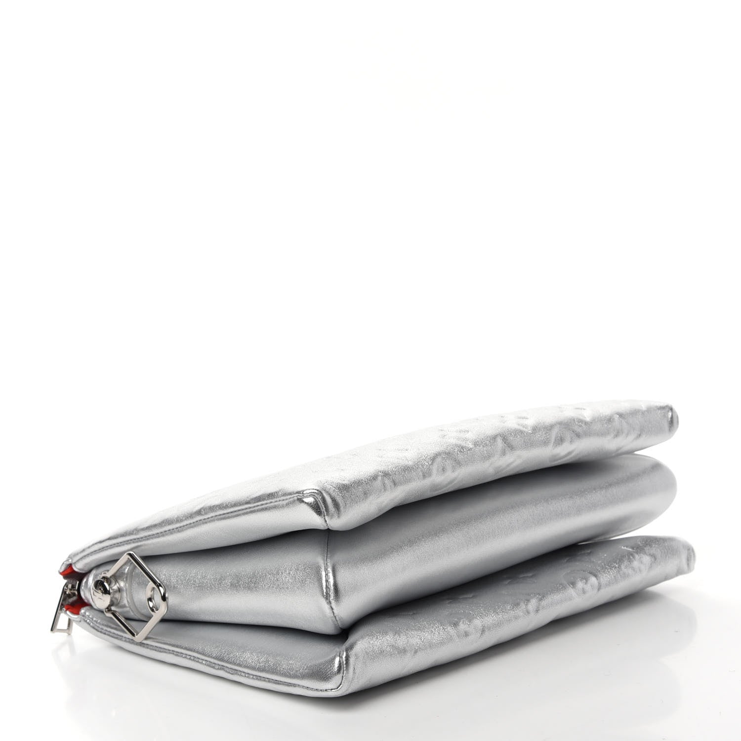 Louis Vuitton Metallic Lambskin Embossed Monogram Coussin PM Silver 4 of 10