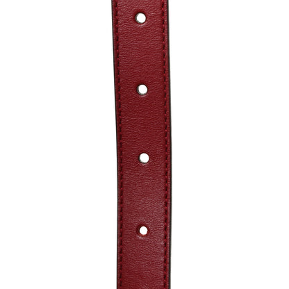 Gucci Plutone Calfskin Double G 20mm Belt 90 36 New Cherry Red 4 of 4