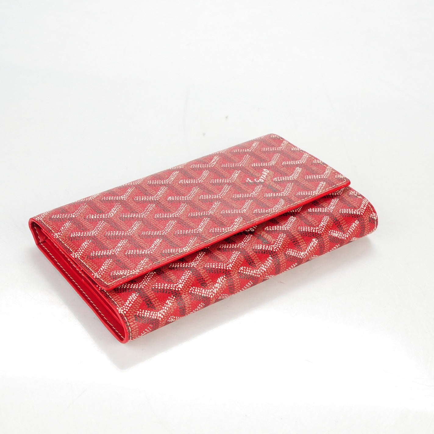Goyardine Rivoli Wallet Red