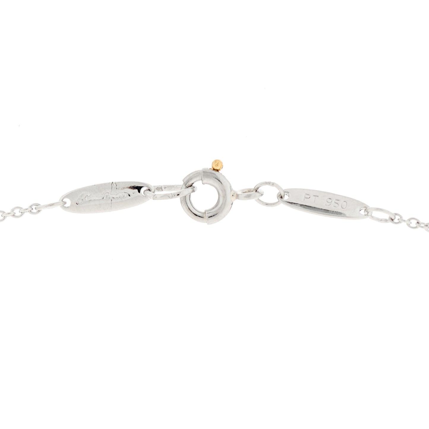Platinum Diamond 16mm Elsa Peretti Open Heart Pendant Necklace