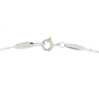 Tiffany Platinum Diamond 16mm Elsa Peretti Open Heart Pendant Necklace 4 of 6