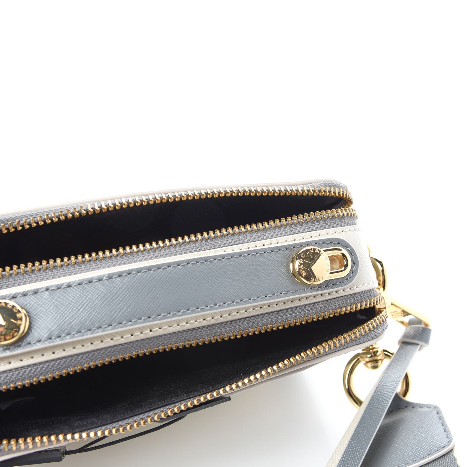 Marc Jacobs Saffiano Small Snapshot Camera Bag Rock Grey 5 of 9