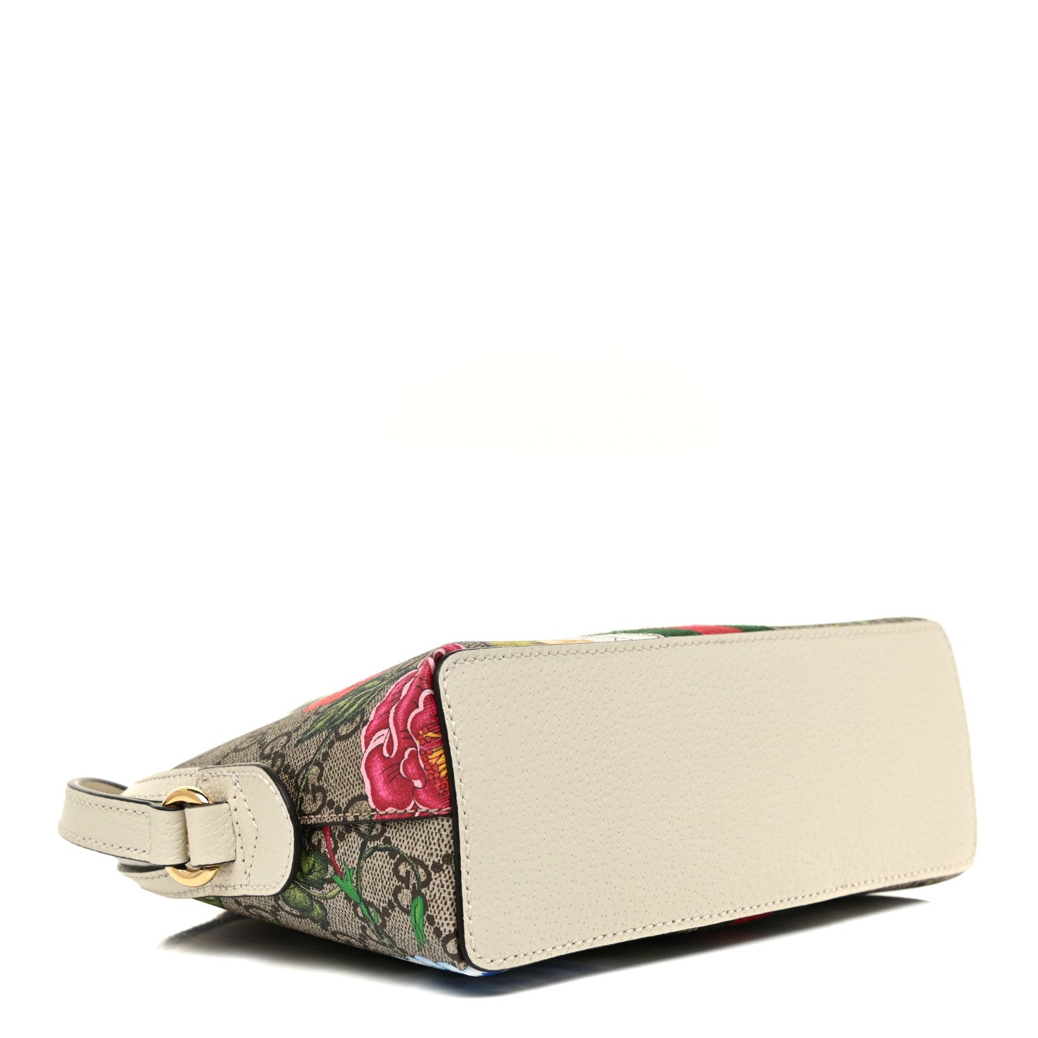 Gucci GG Supreme Monogram Flora Web GG Small Ophidia Dome Shoulder Bag White 4 of 9
