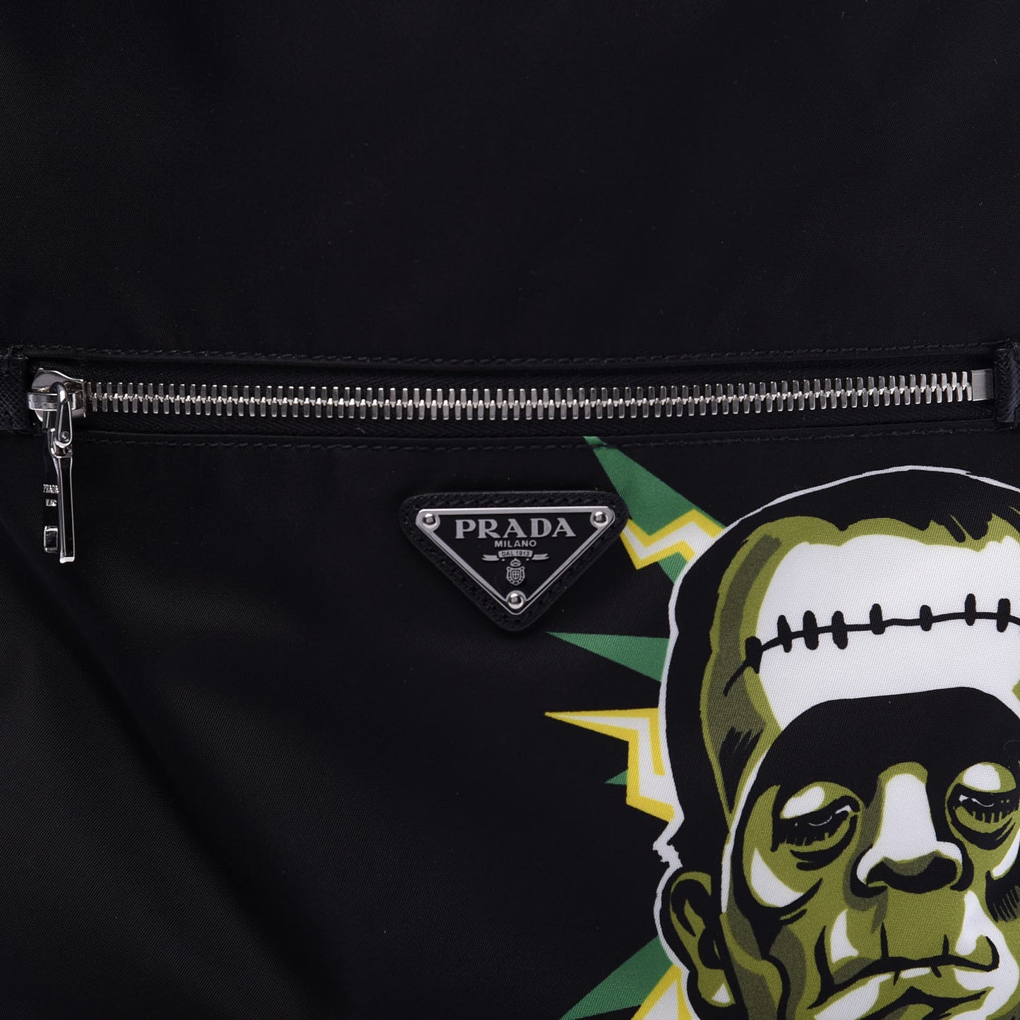 X UNIVERSAL STUDIOS Tessuto Nylon Saffiano Frankenstein Drawstring Backpack Black