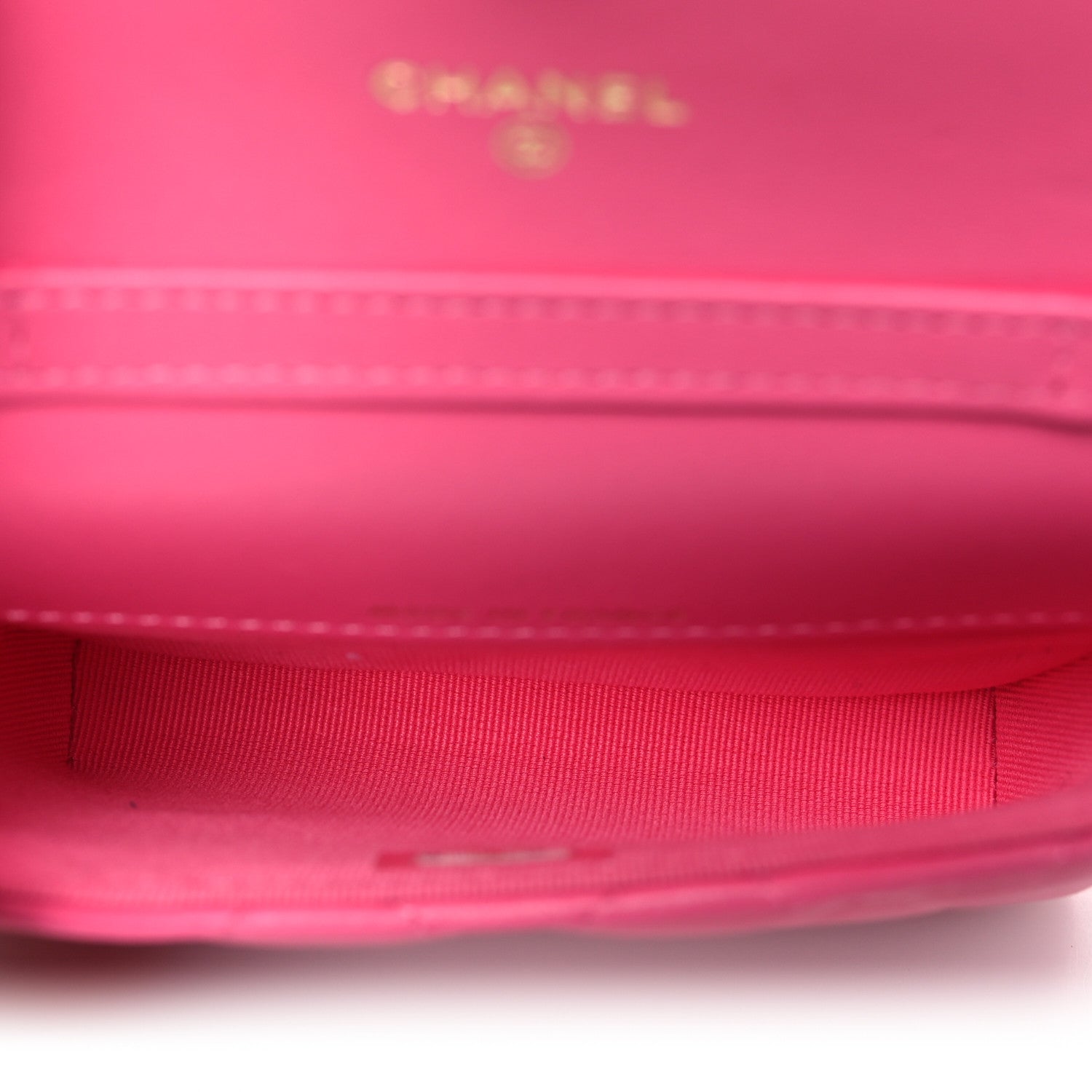 Chanel Lambskin Enamel Quilted Coco Hearts Clutch With Chain Pink 5 of 12