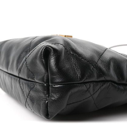 Chanel Shiny Calfskin Quilted Mini Chanel 22 Black 10 of 10