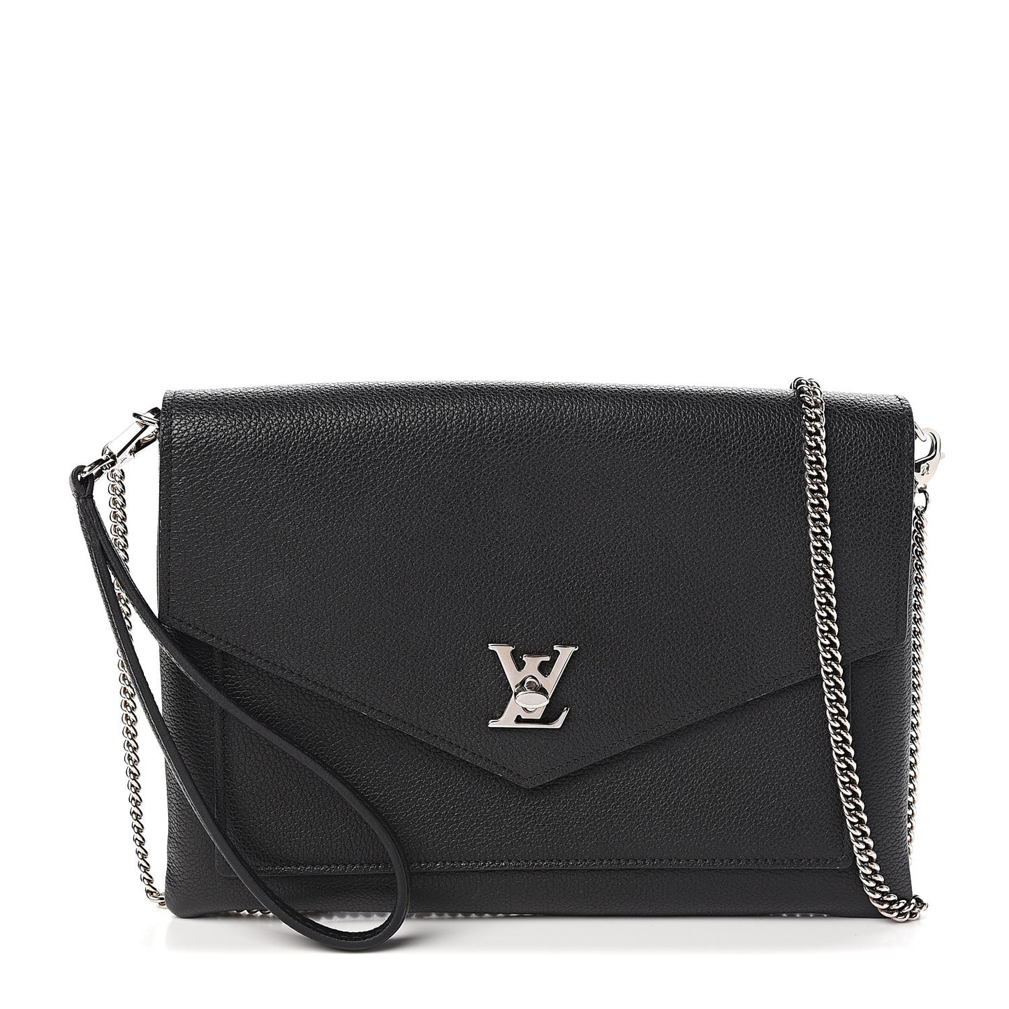 Soft Calfskin My Lockme Pochette Black