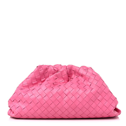 Bottega Veneta Nappa Maxi Intrecciato The Pouch Oversized Clutch Pink 1 of 11