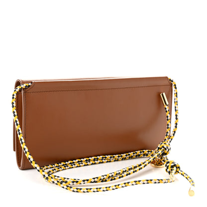 Prada Vitello Flap Wallet With Braided Strap Cognac 3 of 10