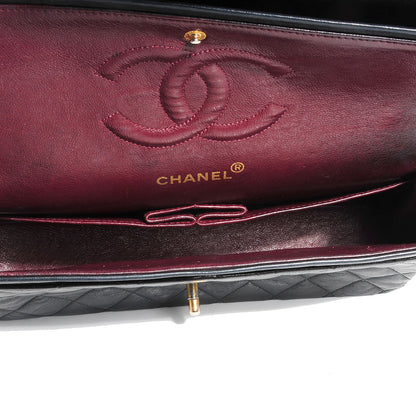 Chanel Lambskin Quilted Medium Double Flap Black 5 of 9