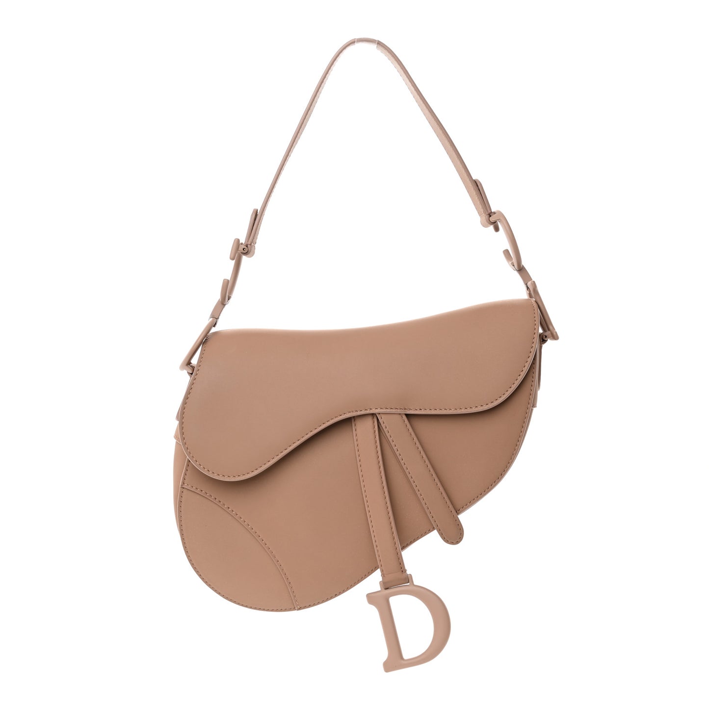 Ultra Matte Calfskin Saddle Bag Blush