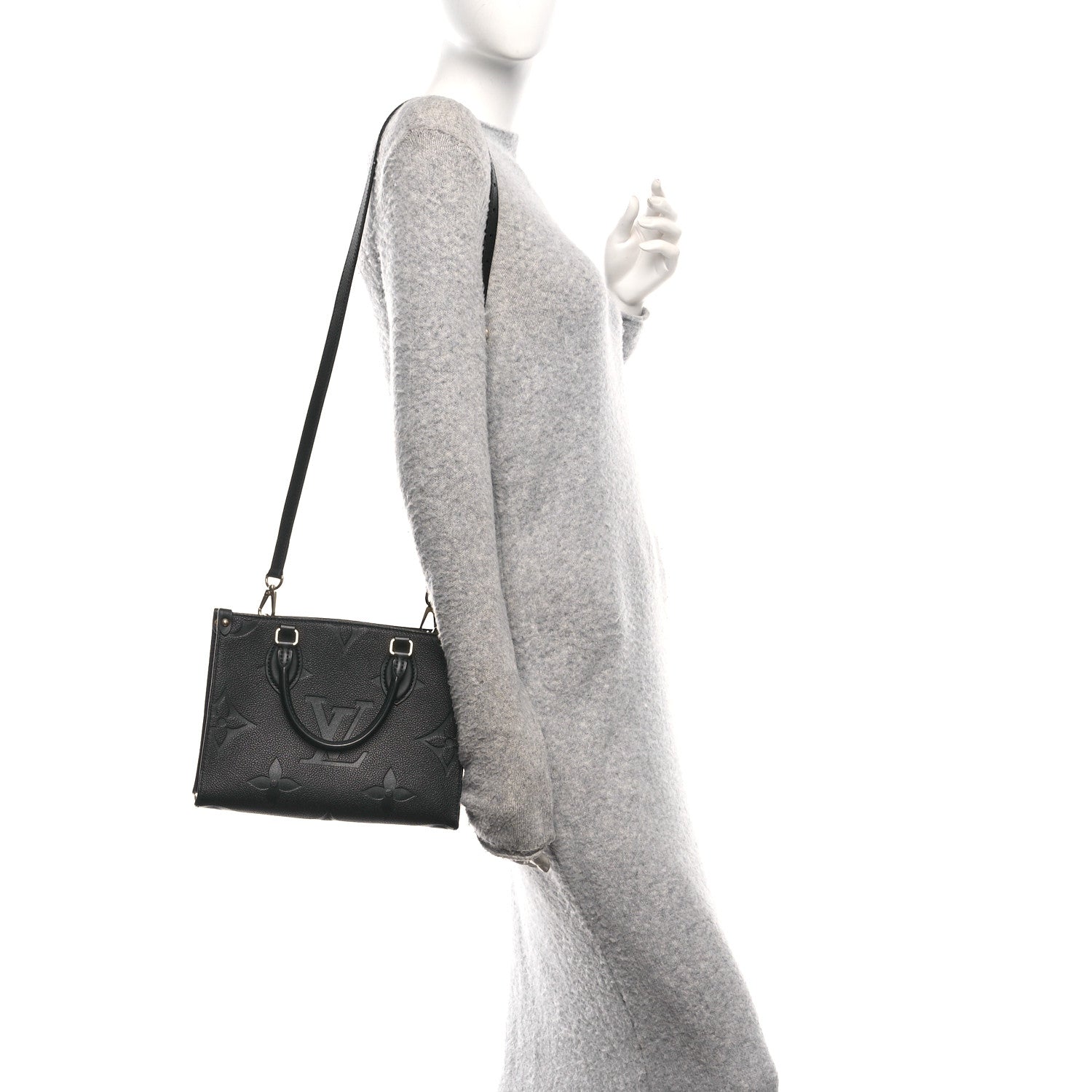 Louis Vuitton ブラック ハンドバッグ Louis Vuitton Empreinte Monogram Giant Onthego PM Black 1797195