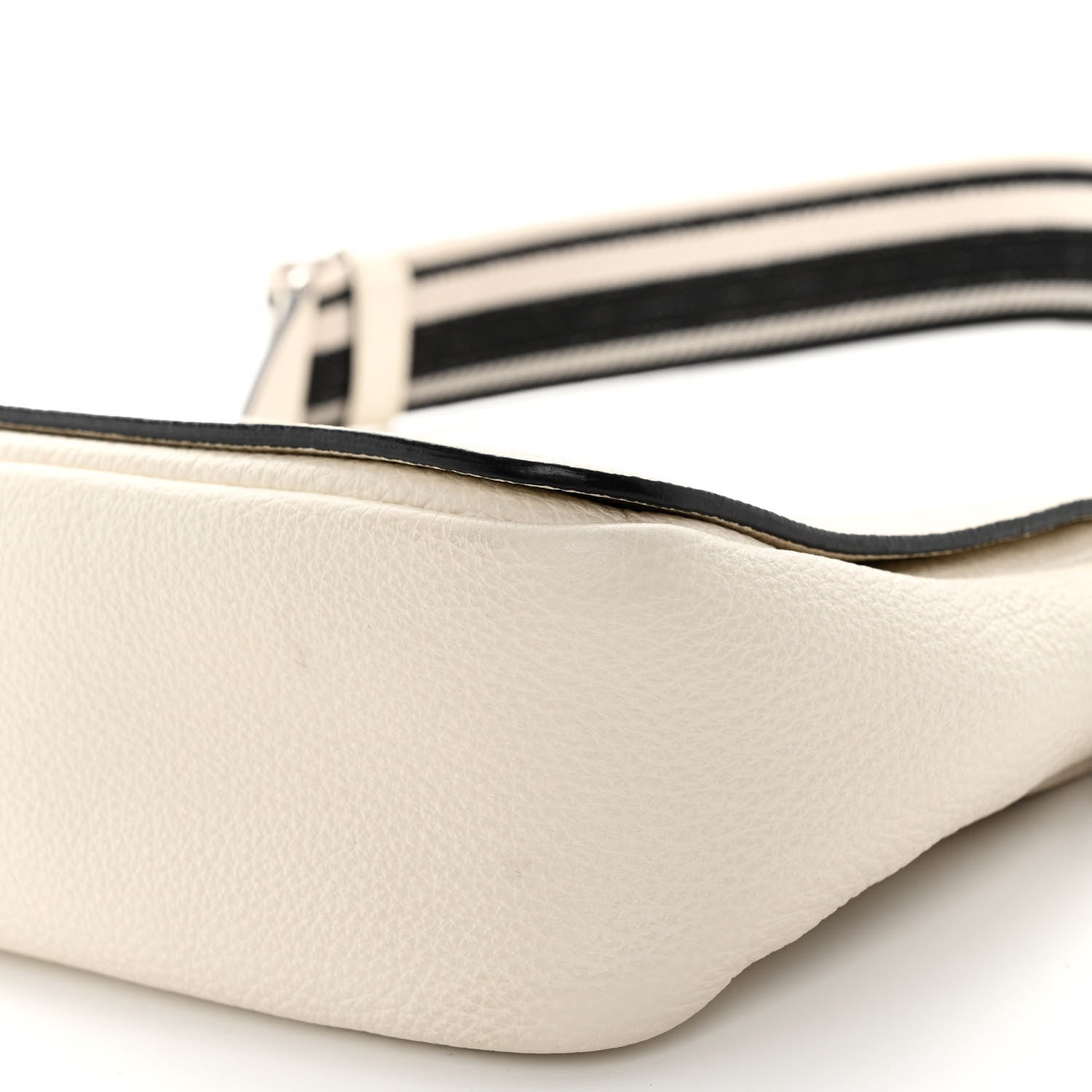 Prada Vitello Daino Soft Flap Crossbody White 9 of 11