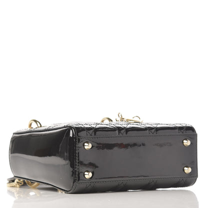 Christian Dior Patent Cannage Mini Lady Dior Black 4 of 9