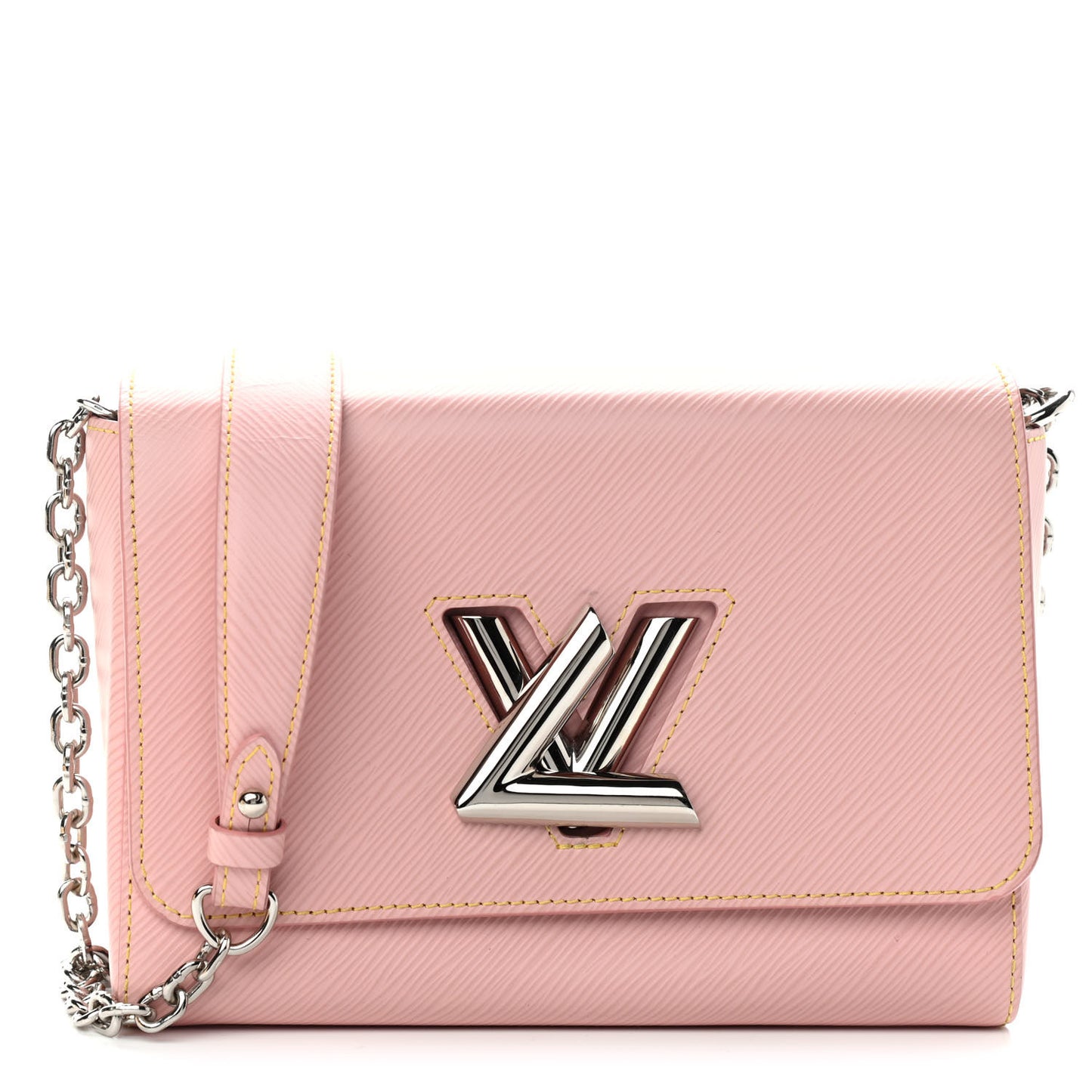 Epi Twist Shoulder Bag MM Rose Ballerine