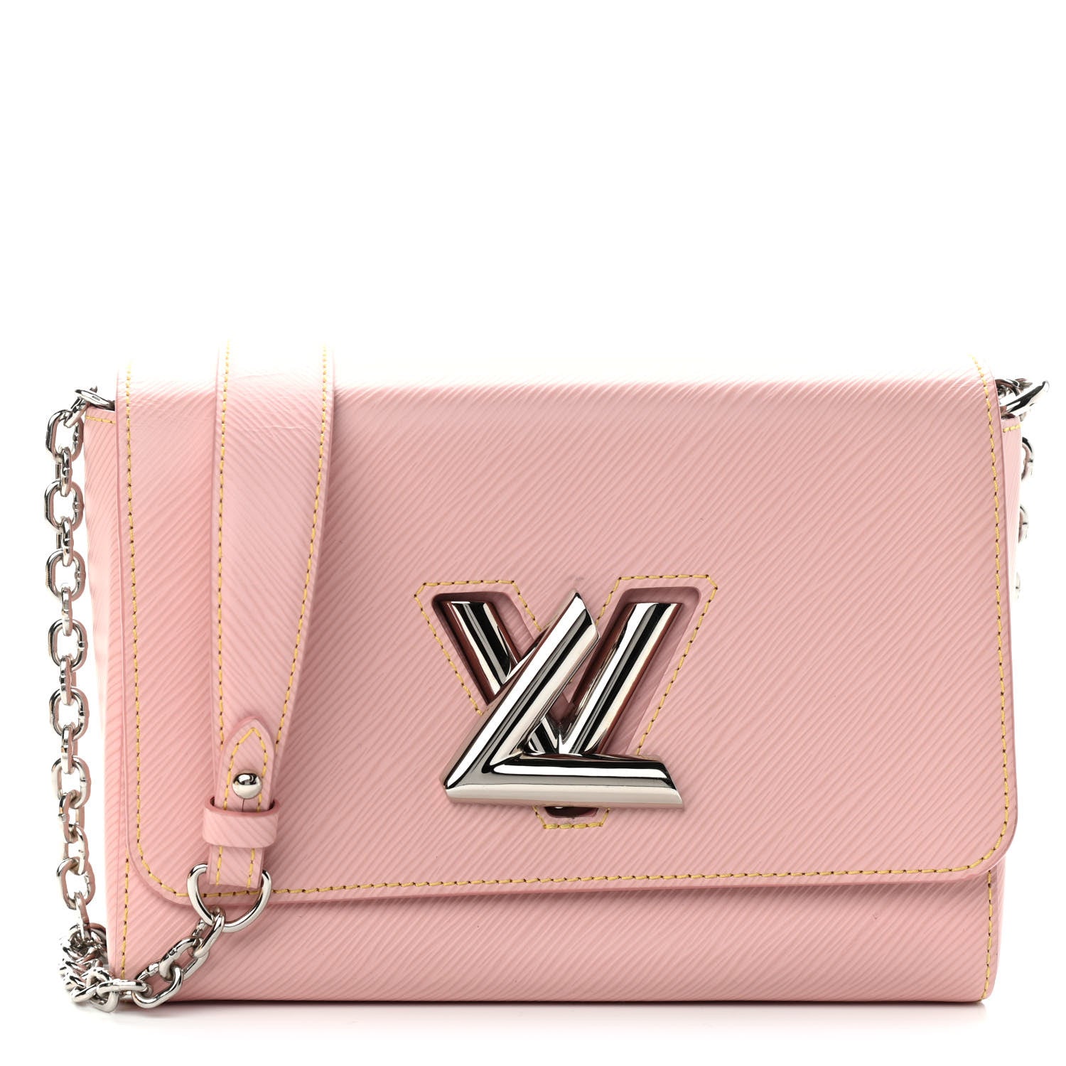 Louis Vuitton Epi Twist Shoulder Bag MM Rose Ballerine 1 of 12