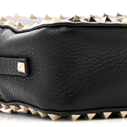 Valentino Garavani Pebbled Calfskin Rockstud Camera Crossbody Bag Black 8 of 15