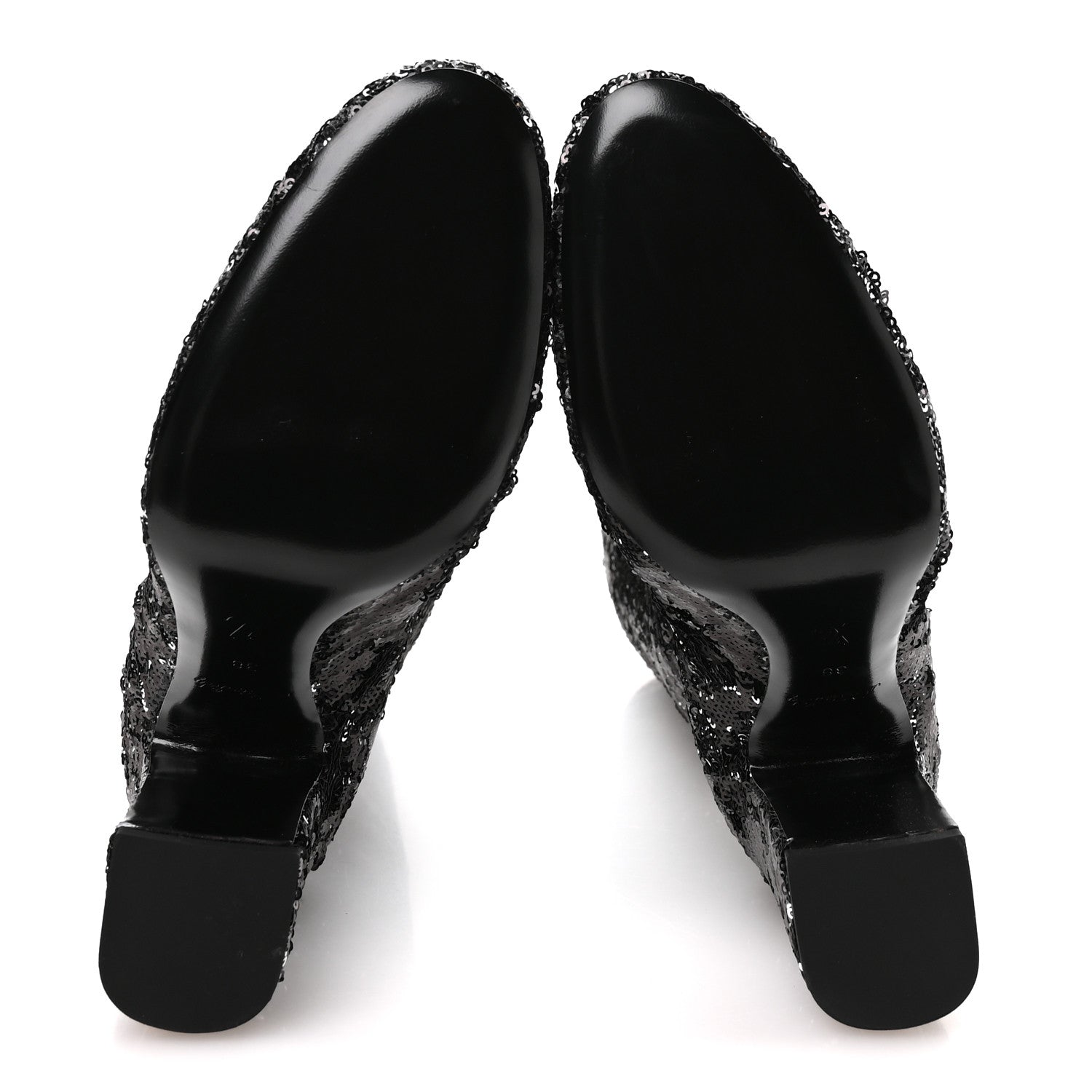 Louis Vuitton Sequin Donna High Boots 38 Black 6 of 8