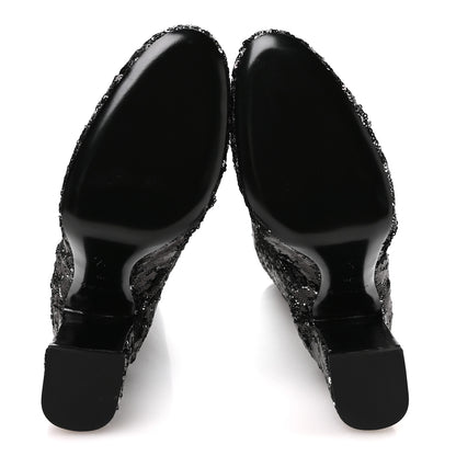 Louis Vuitton Sequin Donna High Boots 38 Black 6 of 8
