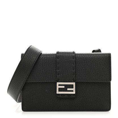Fendi Cuoio Romano Selleria Baguette Belt Pouch Black 1 of 12
