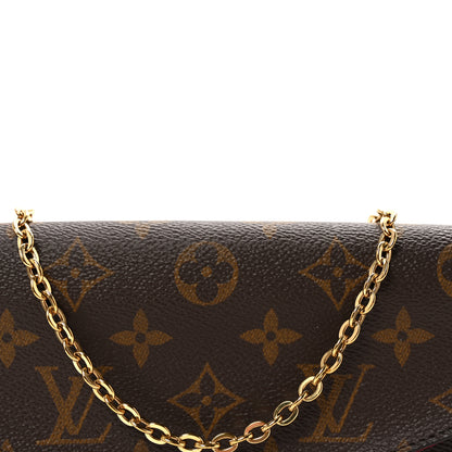 Louis Vuitton Monogram Pochette Felicie Chain Wallet Fuchsia 7 of 10