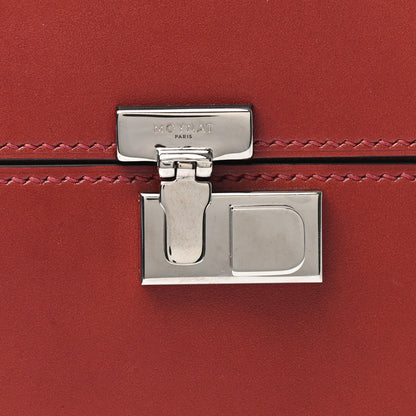 Moynat Calfskin Mini Vanity Case Clutch Scarlet Red 8 of 10