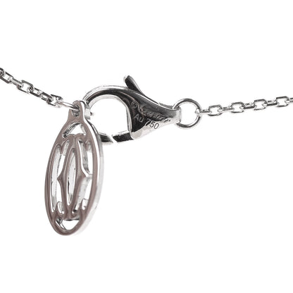 Cartier 18K White Gold Diamond .24ct C De Cartier Pendant Necklace 4 of 5