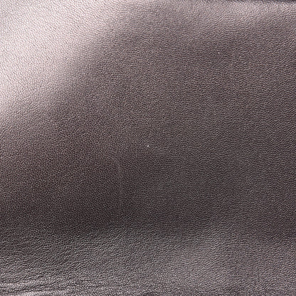 Chanel Metallic Lambskin Quilted Jumbo Single Flap Dark Grey 8 of 14