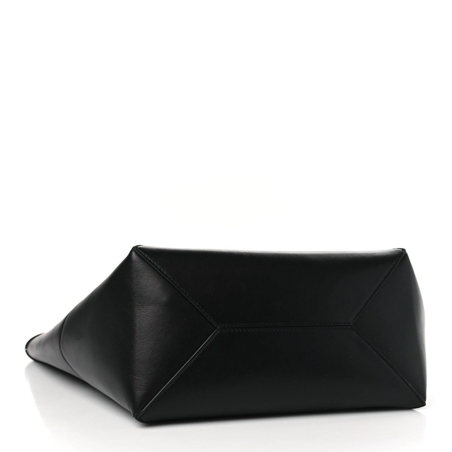 Loewe Shiny Calfskin Medium Puzzle Fold Tote Black 4 of 9