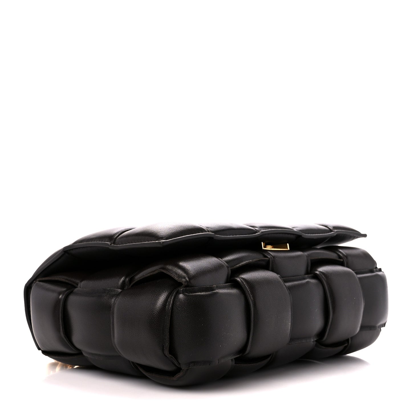 Lambskin Maxi Intreccio Padded Chain Cassette Crossbody Bag Fondant