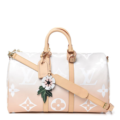 Louis Vuitton Monogram Giant By The Pool Keepall Bandouliere 45 Brume 1 of 8