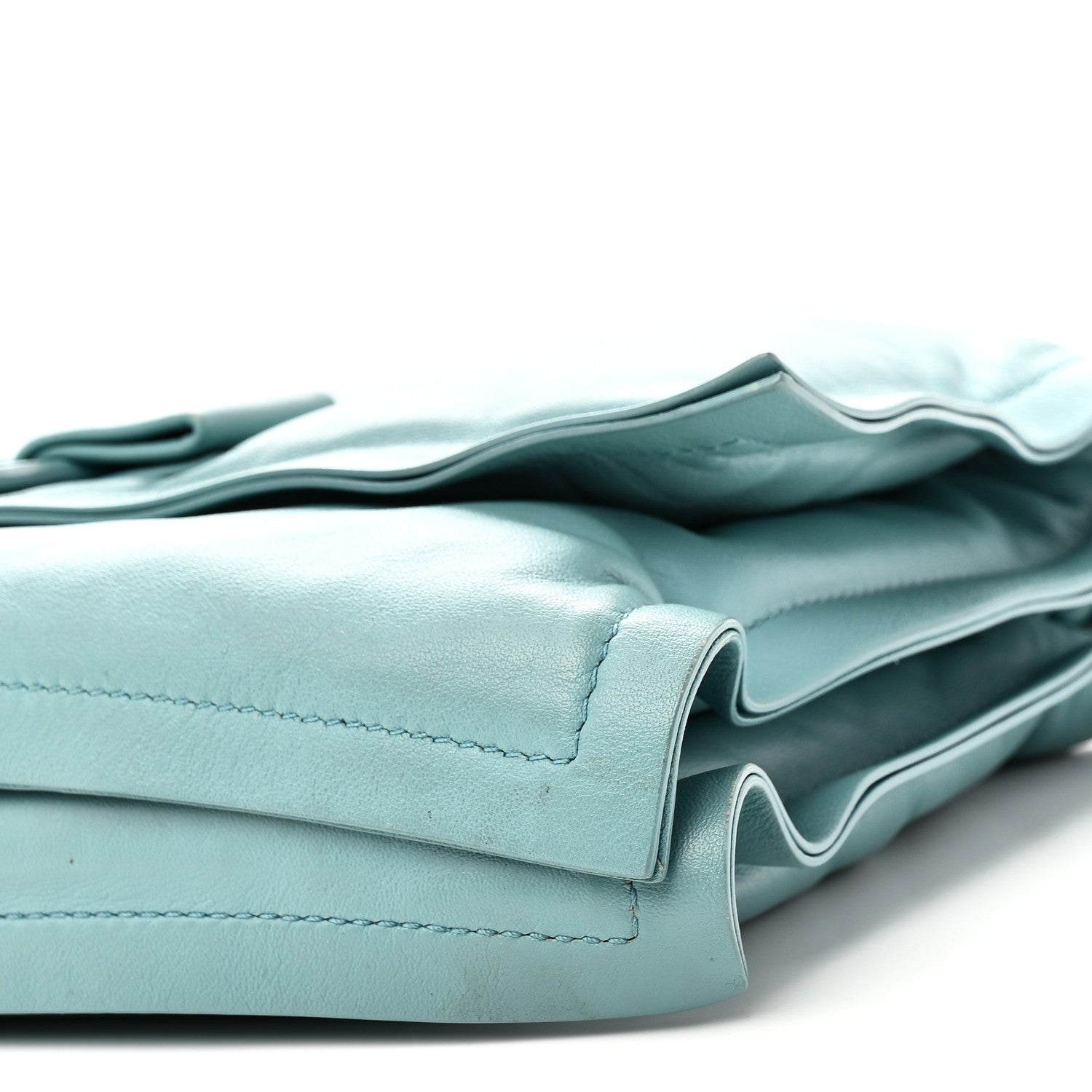 Salvatore Ferragamo Calfskin Small Viva Bow Shoulder Bag Tyrone Turquoise 12 of 12