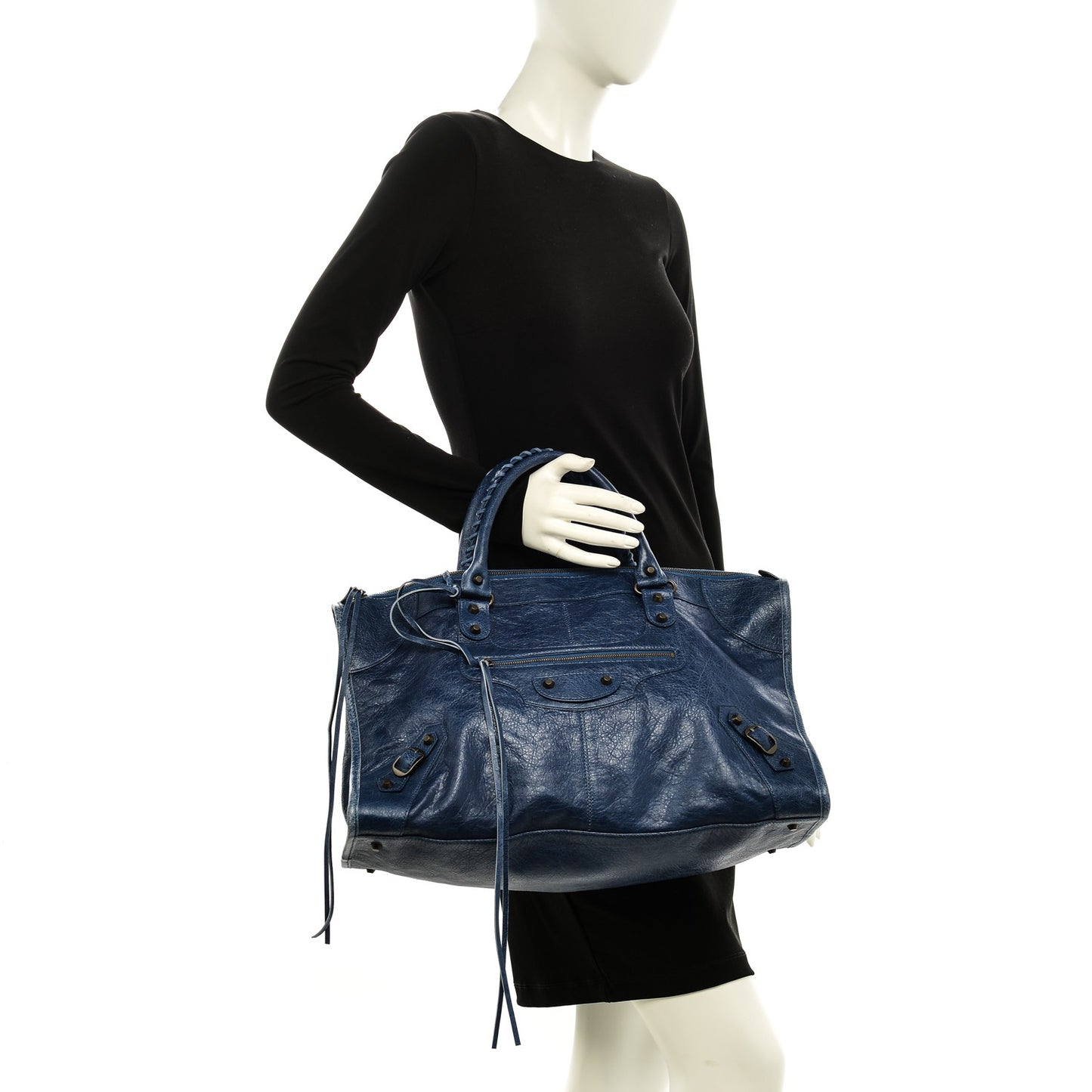 Agneau Classic Hardware Work Bleu Cobalt Bleu Electric