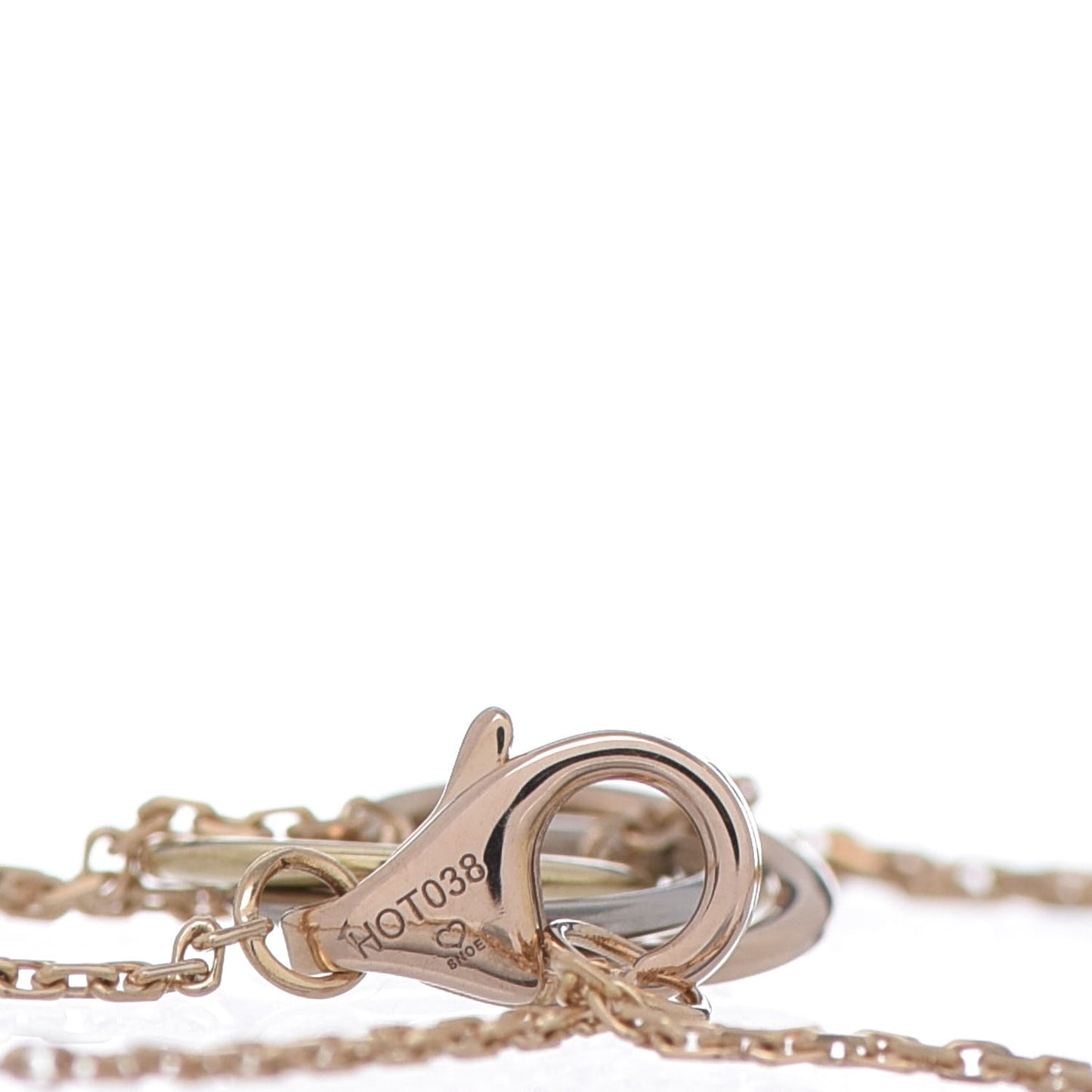 18K Pink Yellow White Gold Trinity Bracelet