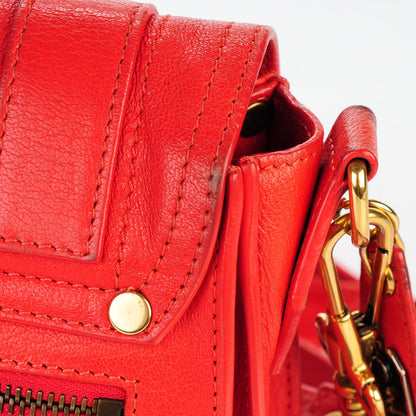 Proenza Schouler Lambskin PS1 Mini Pouch Messenger Fire Red 2 of 11