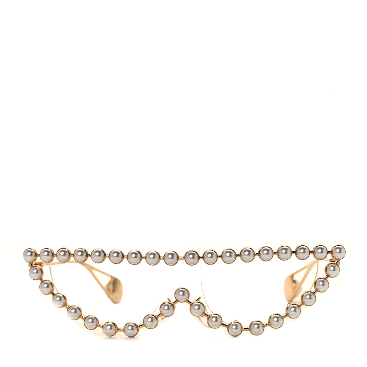 Metal Pearl Cat Eye Sunglasses GG0364S Gold