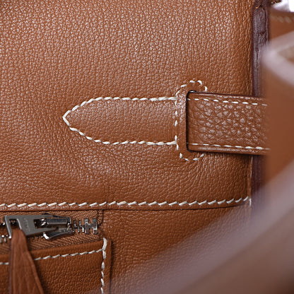 Hermes Taurillon Clemence Birkin 35 Gold 12 of 41