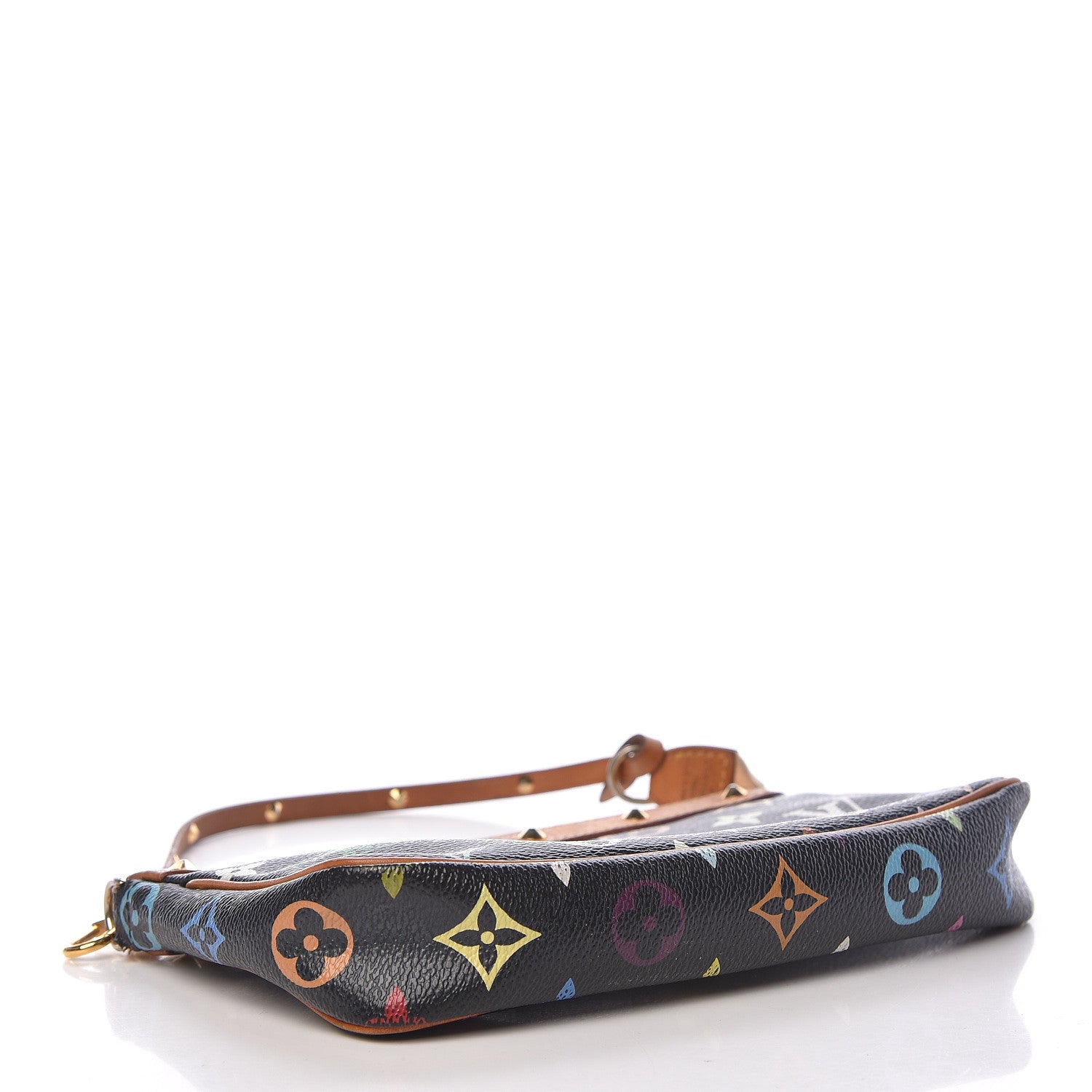 Louis Vuitton Monogram Multicolor Pochette Accessories Black 4 of 16