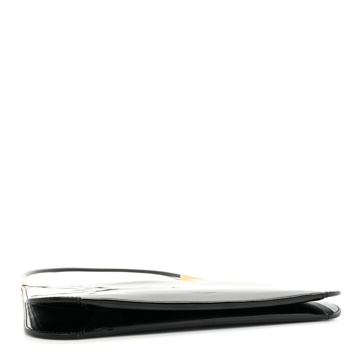 Patent Calfskin Sadie Shoulder Bag Black