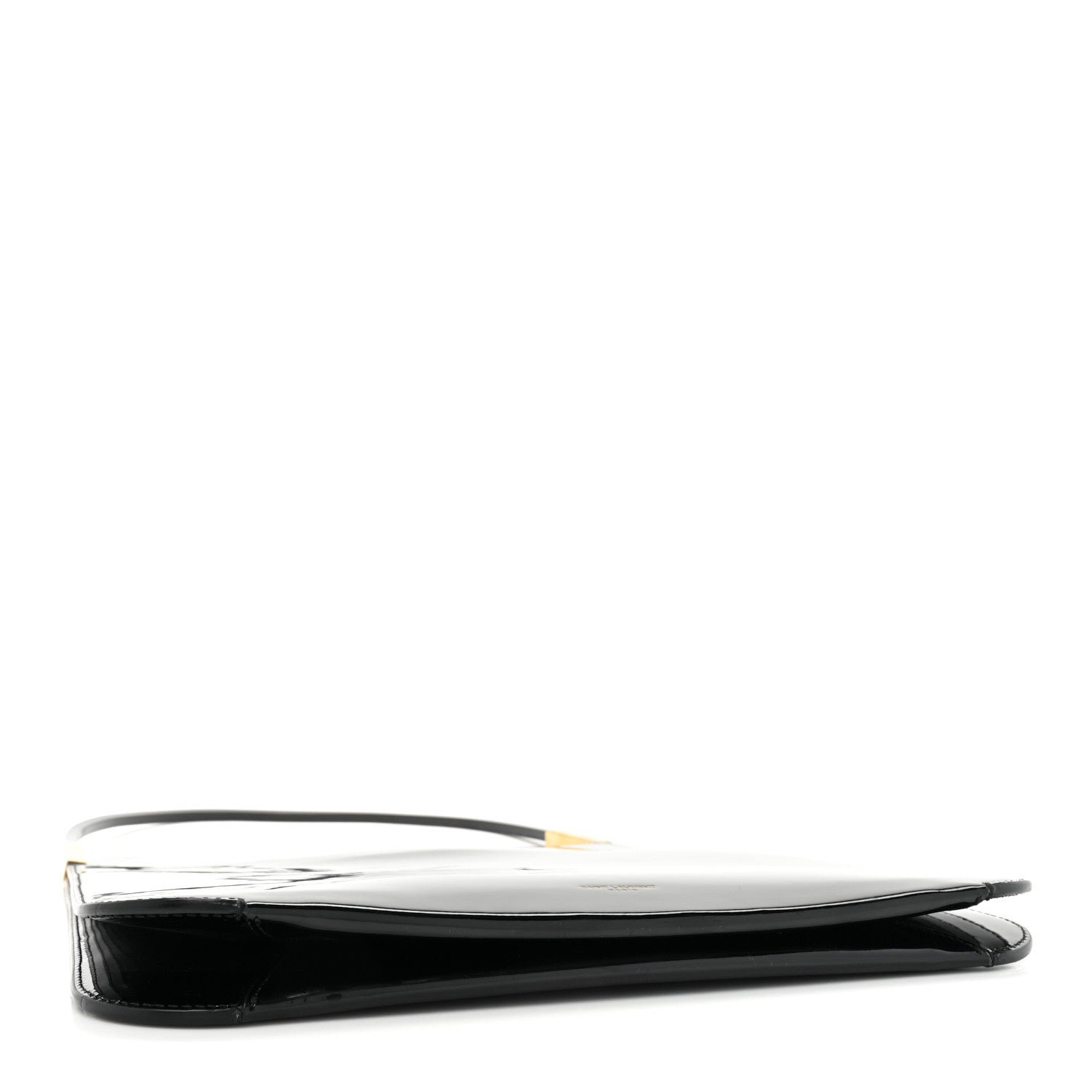 Saint Laurent Patent Calfskin Sadie Shoulder Bag Black 4 of 8