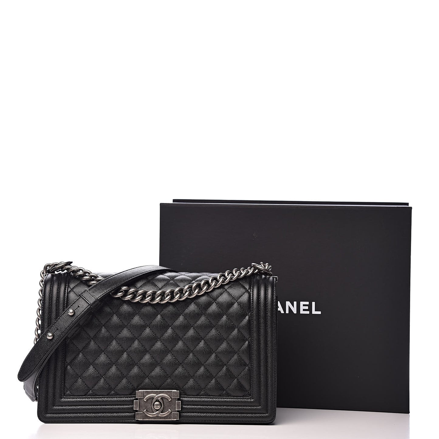 Caviar Quilted New Medium Boy Flap Black