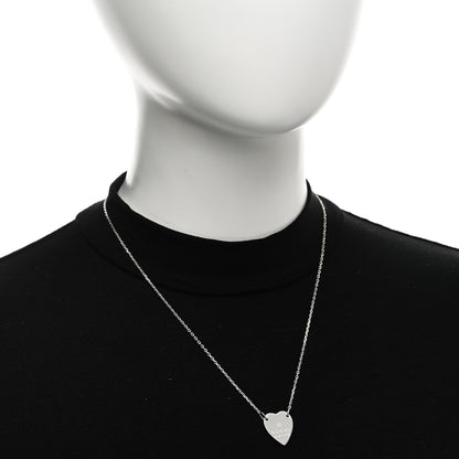 Gucci Sterling Silver Trademark Heart Pendant Necklace 2 of 5