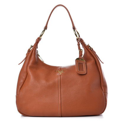 Prada Vitello Daino Hobo Caramel 1 of 10