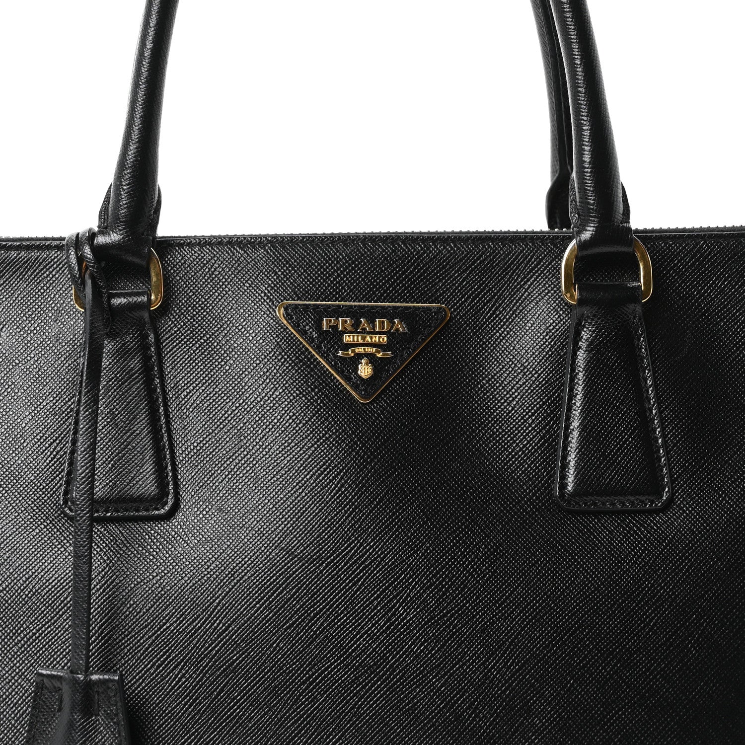Prada Saffiano Medium Galleria Double Zip Tote Black 8 of 10