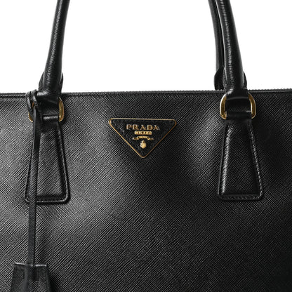 Prada Saffiano Medium Galleria Double Zip Tote Black 8 of 10