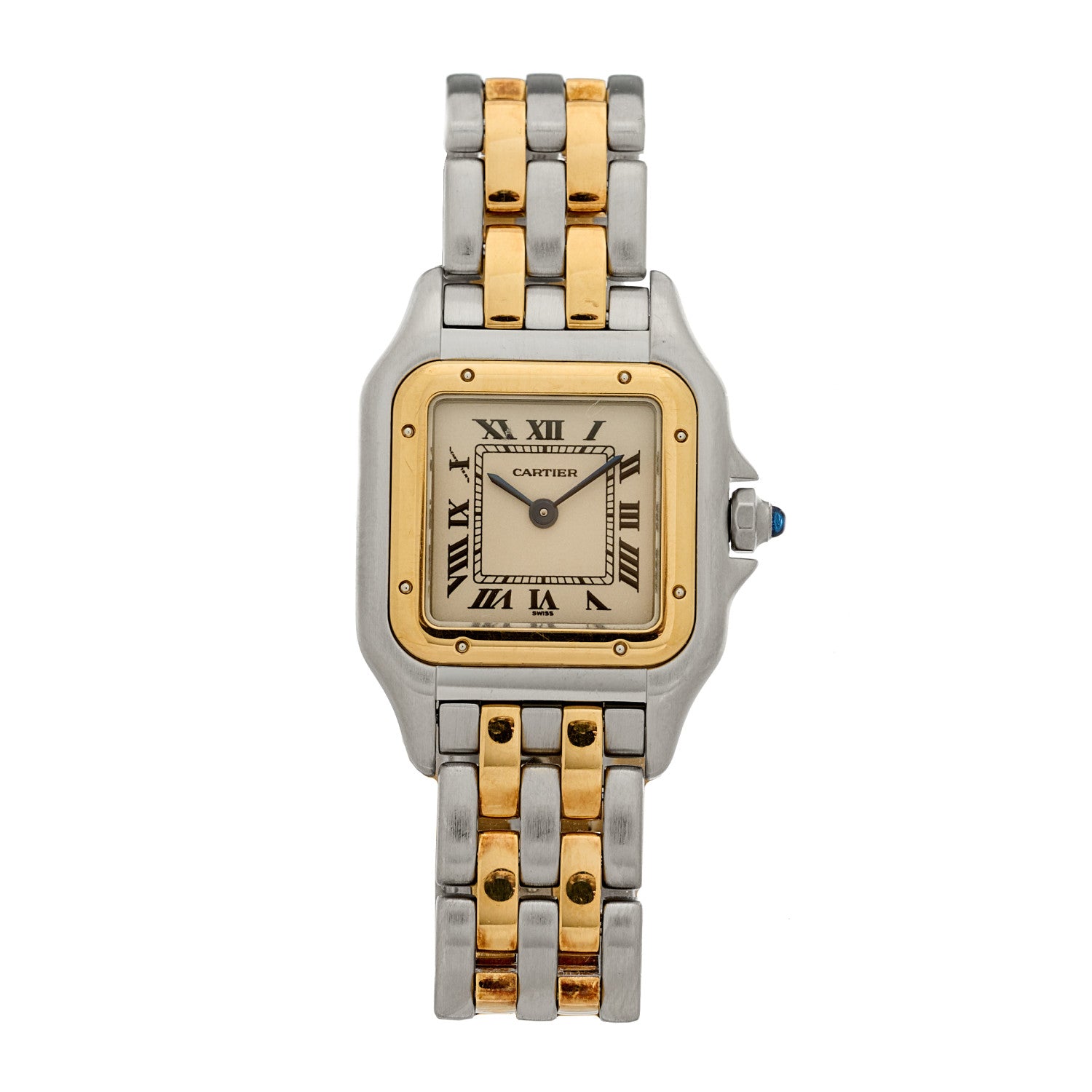Cartier Stainless Steel 18K Yellow Gold 22mm Panthere Quartz Watch 1 of 5