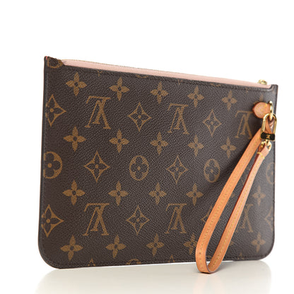 Louis Vuitton Monogram Neverfull MM GM Pochette Rose Ballerine 2 of 7