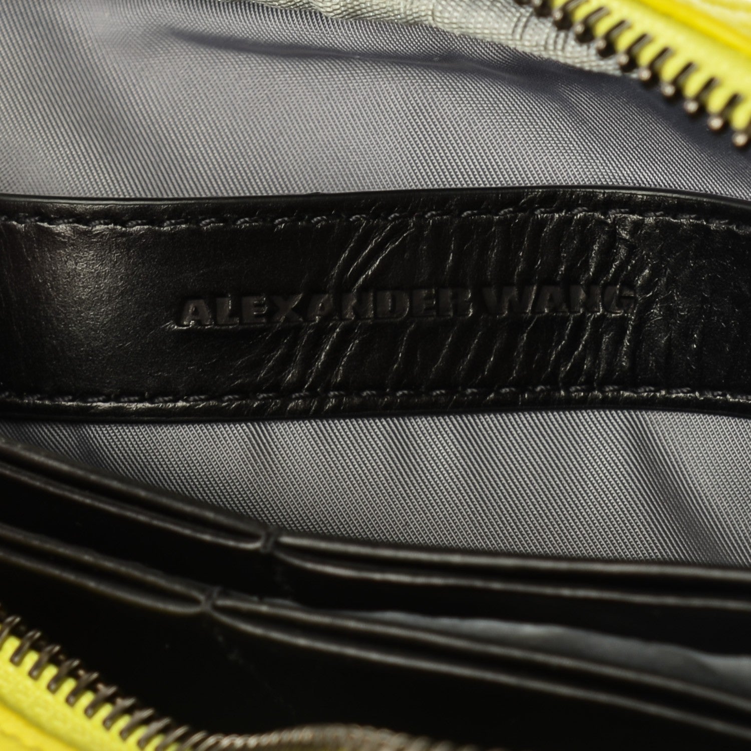 Alexander Wang Pebbled Lambskin Large Fumo Wallet Acid 6 of 7