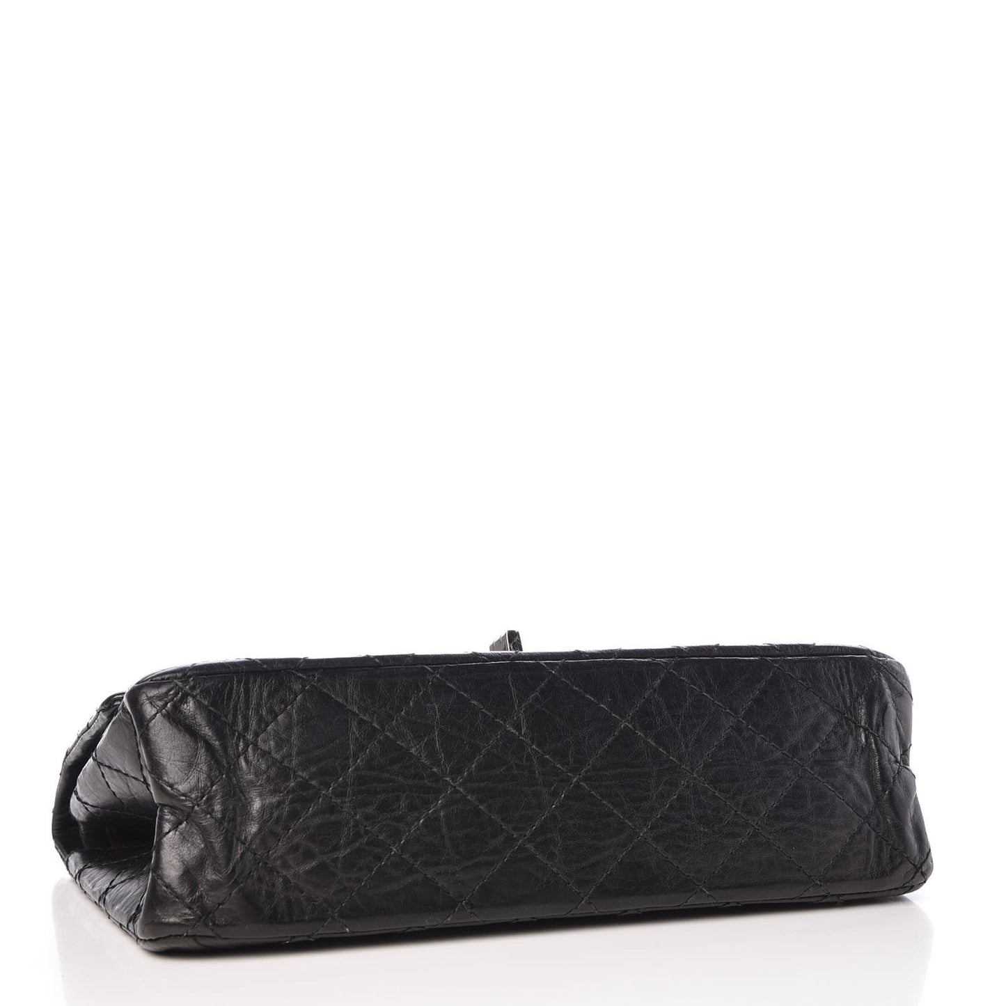 Aged Calfskin Quilted 2.55 Reissue 225 Flap Black